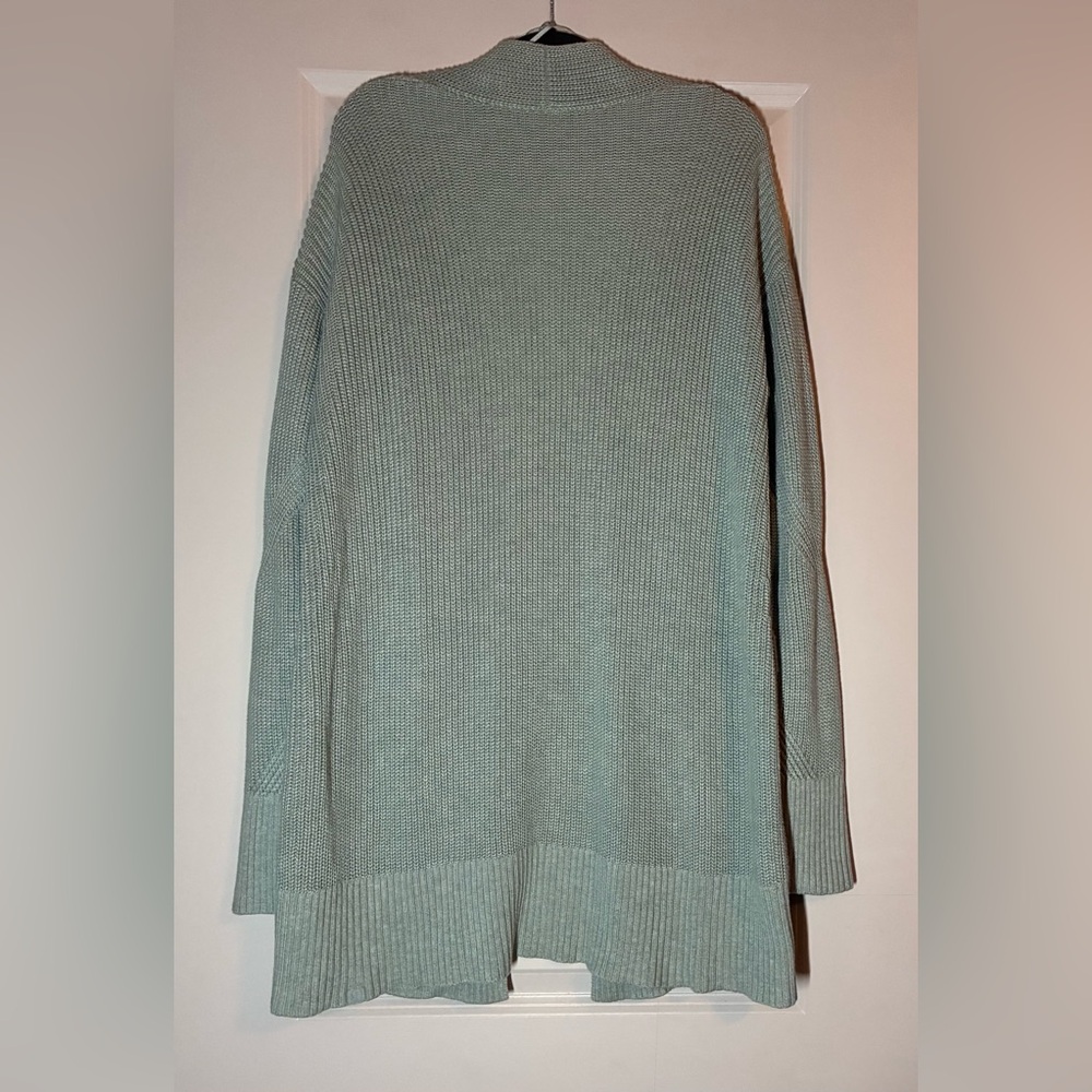 SOLD Lululemon Cashlu Sweater Wrap in Heathered Silver Blue Size M/L - Picture 7 of 8